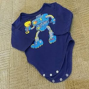 Children's Place robot onesie top 9-12 mos
